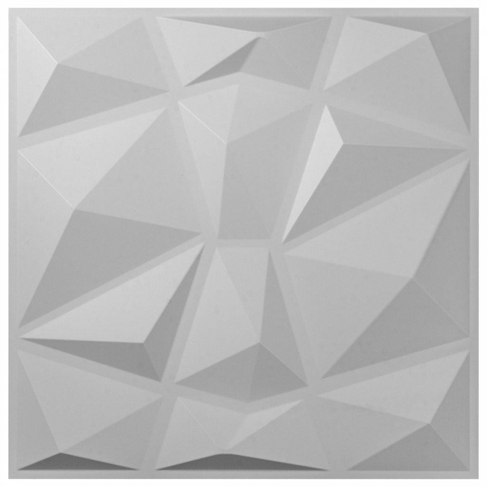 13 Pack 19.7×19.7Inches Diamond White 3D PVC Wave Panels for Interior Wall Decor Textured 3D Wall Tiles 32 Sq Ft White |   Building Supplies Building & Construction Building Supplies