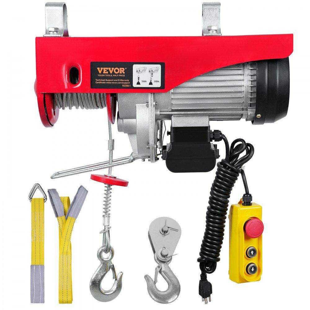 2200 lbs Attic Lift, 1600W 110V Electric Hoist with 14ft Wired Remote Control, 40ft Single Cable Lifting Height & Pure Copper Motor, for Garage Warehouse Factory  |   Hoists & Winches & Rigging Hoists & Winches & Rigging Hoists & Winches & Rigging