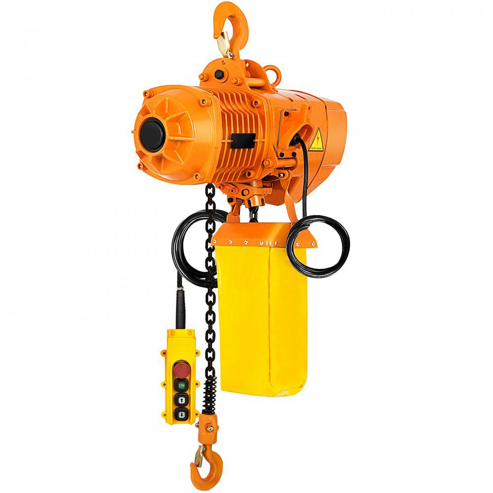 2200LBS Double Electric Chain Hoist, Yellow  |   Hoists & Winches & Rigging Hoists & Winches & Rigging Hoists & Winches & Rigging