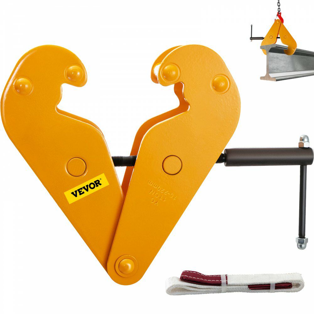 2200lbs/1ton Capacity Beam Clamp I Beam Lifting Clamp 3Inch-9Inch Opening Range Beam Clamps for Rigging Heavy Duty Steel Beam Clamp Tool Beam Hangers for Lifting Rigging Yellow Yellow |   Hoists & Winches & Rigging Hoists & Winches & Rigging Hoists & Winches & Rigging