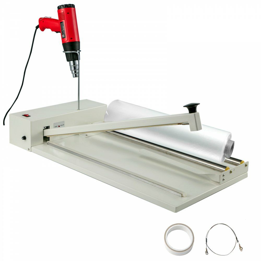 24″ I-Bar Shrink Wrap Machine, 800W Shrink Wrap Sealer with Heat Gun, Shrink Film Shrink Wrap Sealer Compatible with PVC POF Film  |   Filling & Sealing Machine Filling & Sealing Machine Filling & Sealing Machine