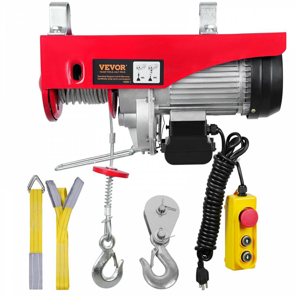 880lbs Electric Hoist with 14ft Wired Remote Control, 110V Electric Hoist Attic Lift 20-40 FT Lifting Height for Garage Attic Warehouse Factory  |   Hoists & Winches & Rigging Hoists & Winches & Rigging Hoists & Winches & Rigging