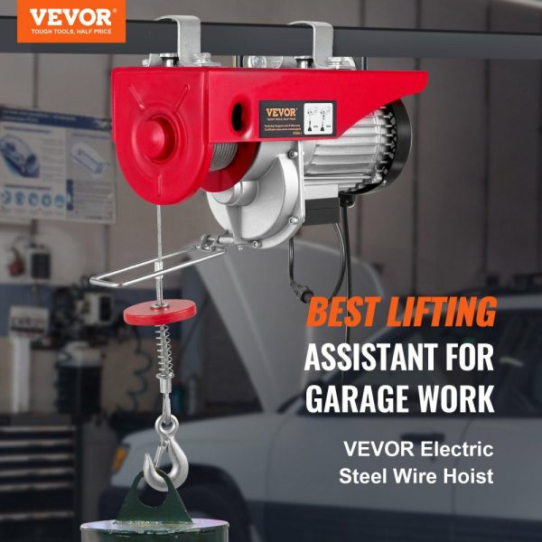 880lbs Wireless Remote Control Electric Hoist ,Electric Hoist with Remote Control 110 volt, 40ft/20ft Lifting Height Pure Copper Motor Attic Lift, for Garage Warehouse Factory  |   Hoists & Winches & Rigging Hoists & Winches & Rigging Hoists & Winches & Rigging