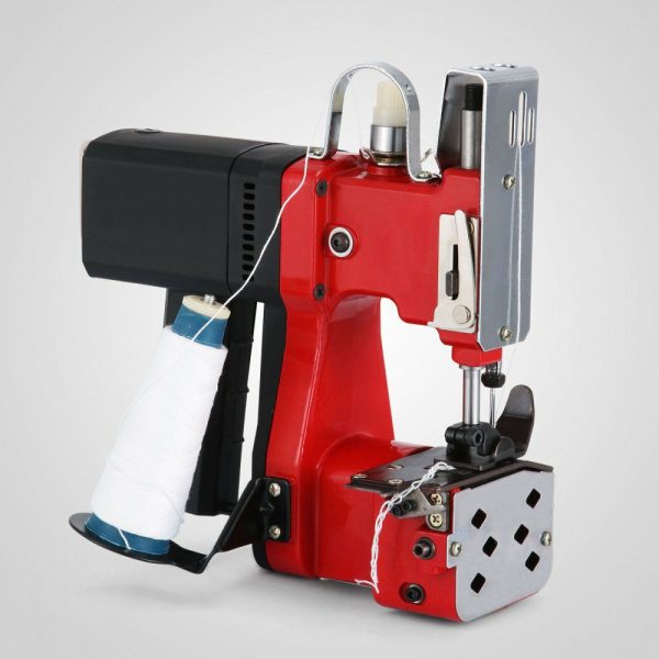 Bag Closer Closing Machine 110V Portable Sewing Electric Stitcher GK9-890 Knitted Bag Sealing Closing Packing Machine Closer for Woven Snakeskin Bag Sack (110V) Red |   Filling & Sealing Machine Filling & Sealing Machine Filling & Sealing Machine