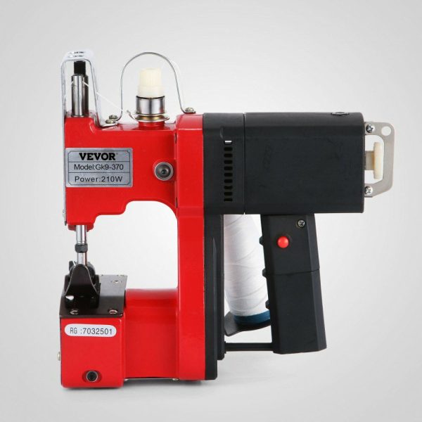 Bag Closer Closing Machine 110V Portable Sewing Electric Stitcher GK9-890 Knitted Bag Sealing Closing Packing Machine Closer for Woven Snakeskin Bag Sack (110V) Red |   Filling & Sealing Machine Filling & Sealing Machine Filling & Sealing Machine