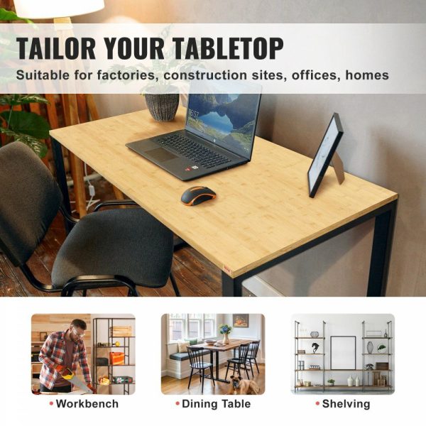 Bamboo Table Top, 70.9″ x 29″ x 1.5″, 330 lbs Load Capacity, Universal Solid One-Piece Bamboo Desktop for Height Adjustable Electric Standing Desk Frame, Rectangular Countertop for Home & Office  |   Workbenches & Accessories Material Handling Workbenches & Accessories