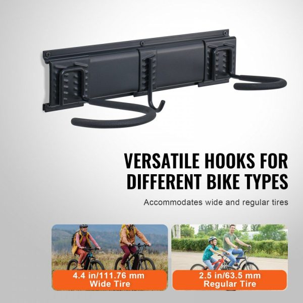 Bike Storage Rack Wall Mount Garage Bike Holder & 3 Shelves for 6 Bicycles  |   Shelving & Storage Material Handling Shelving & Storage