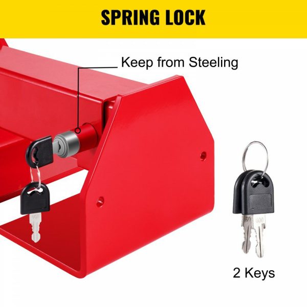 Cargo Container Lock 9.84″-17.32″ Locking Distance Semi Truck Door Locks with 2 Keys Shipping Container Accessories Red Powder-Coated with Spring Lock for Fixed Container(Large Size)  |   Doors & Accessories Doors & Accessories Doors & Accessories