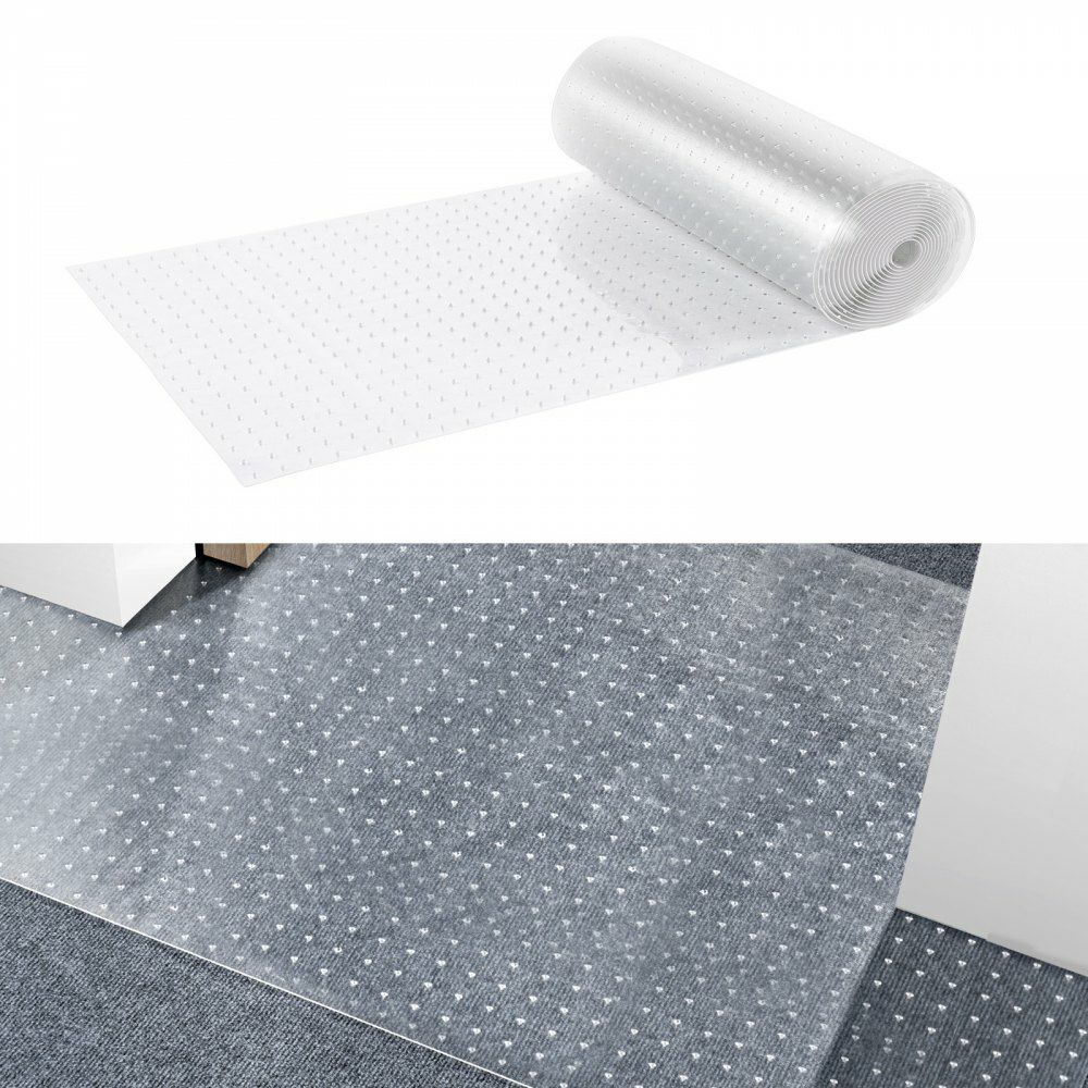 Carpet Protector for Pets, 24″ x 25′ PVC Scratch-Proof Cat Carpet Protector for Doorway, Anti-Slip Cat Scratch Protector Mat, Easy to Cut Plastic Carpet Scratch Stopper, Cat Scratch Guard Carpet  |   Garage Flooring Mat Building & Construction Building Supplies