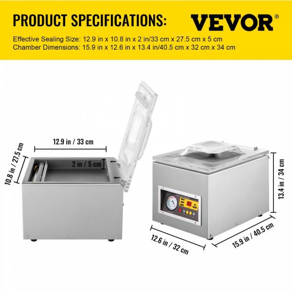 Chamber Vacuum Sealer Machine DZ 260S Commercial Kitchen Food Chamber Vacuum Sealer, 110V Packaging Machine Sealer for Food Saver, Home, Commercial Using  |   Filling & Sealing Machine Filling & Sealing Machine Filling & Sealing Machine