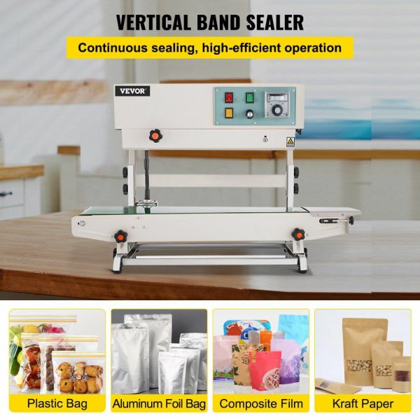 Continuous Band Sealer FR-900, Vertical Automatic Continuous Sealing Machine with Digital Temperature Control, Vertical Band Sealer for Bag Films  |   Filling & Sealing Machine Filling & Sealing Machine Filling & Sealing Machine