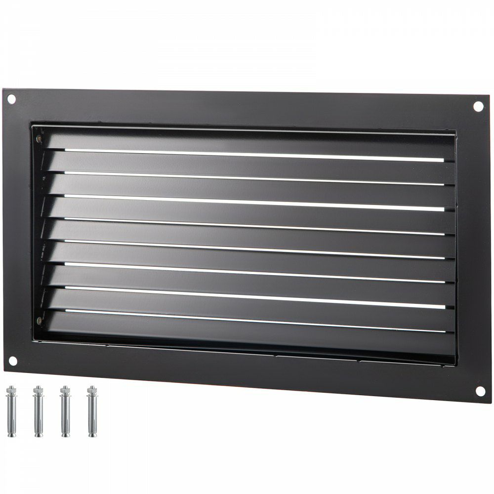 Crawl Space Flood Vent, 12″ Height x 20″ Width Foundation Flood Vent, to Reduce Foundation Damage and Flood Risk, Black, Wall Mounted Flood Vent,for Crawl Spaces,Garages & Full Height Enclosures  |   Building Supplies Building & Construction Building Supplies