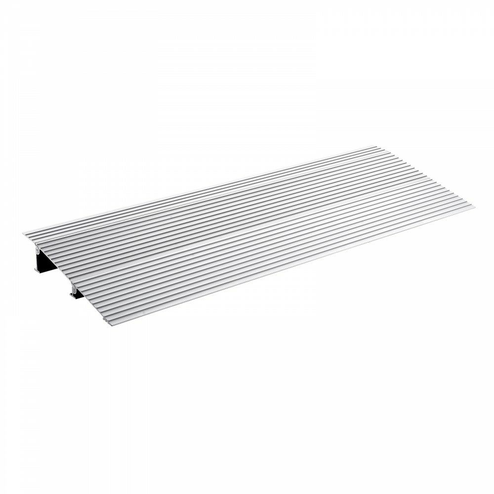 Door Threshold Ramp, 2″ Rise, 800 lbs Load Capacity, Door Ramp for Wheelchairs, Aluminum Threshold Ramp for Doorways, Adjustable Modular Threshold Ramp for Wheelchairs, Scooters, Power Chairs  |   Ramps & Ladders Material Handling Ramps & Ladders