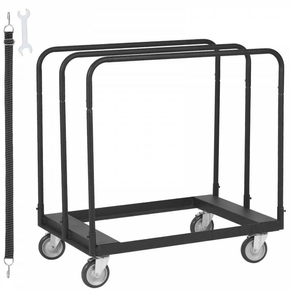 Drywall Cart, 1500 LBS Panel Dolly Cart with 36.02″ x 24.02″ Deck and 5″ Swivel Wheels, Heavy-Duty Drywall Sheet Cart, Handling Wall Panel, Sheetrock, Lumber, for Garage, Home, Warehouse  |   Carts & Trucks Carts & Trucks Carts & Trucks