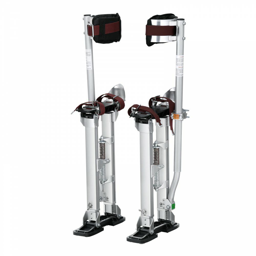 Drywall Stilts Aluminum Tool Stilts 18”-30” Adjustable Painting Taping Silver |   Building Supplies Building & Construction Building Supplies