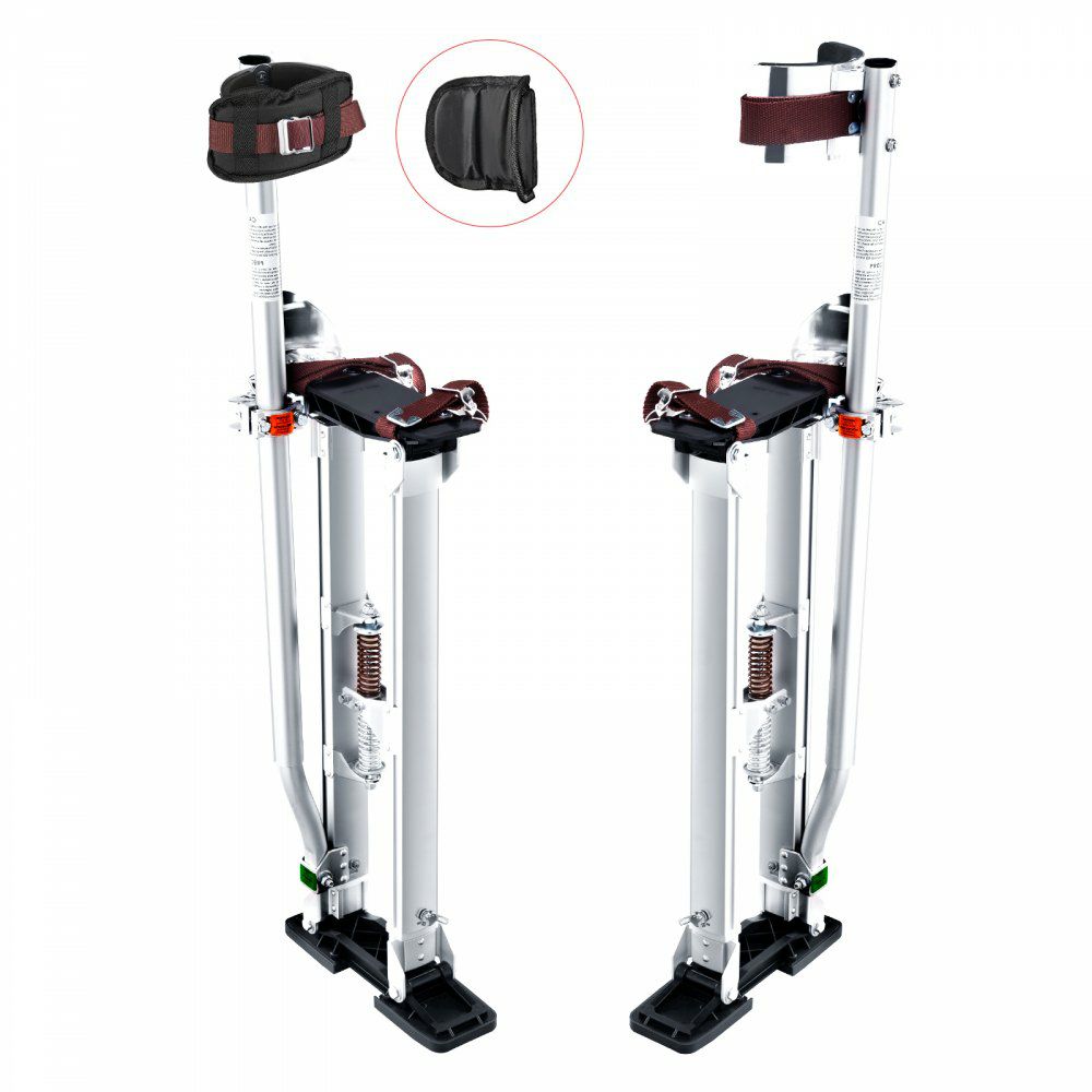 Drywall Stilts Aluminum Tool Stilts 24”-40” Adjustable Painting Silver Silver |   Building Supplies Building & Construction Building Supplies