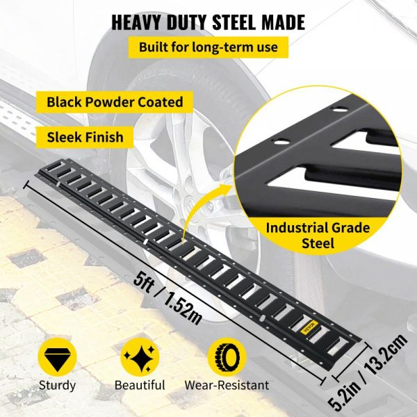 E-Track Tie-Down Rail, 4PCS 5-FT Steel Rails w/Standard 1″x2.5″ Slots, Compatible with O and D Rings & Tie-Offs and Ratchet Straps & Hooked Chains, for Cargo and Heavy Equipment Securing  |   Cargo Control Cargo Control Cargo Control