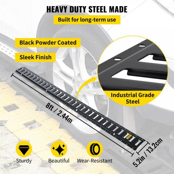 E-Track Tie-Down Rail, 4PCS 8-FT Steel Rails w/Standard 1″x2.5″ Slots, Compatible with O and D Rings & Tie-Offs and Ratchet Straps & Hooked Chains, for Cargo and Heavy Equipment Securing  |   Cargo Control Cargo Control Cargo Control