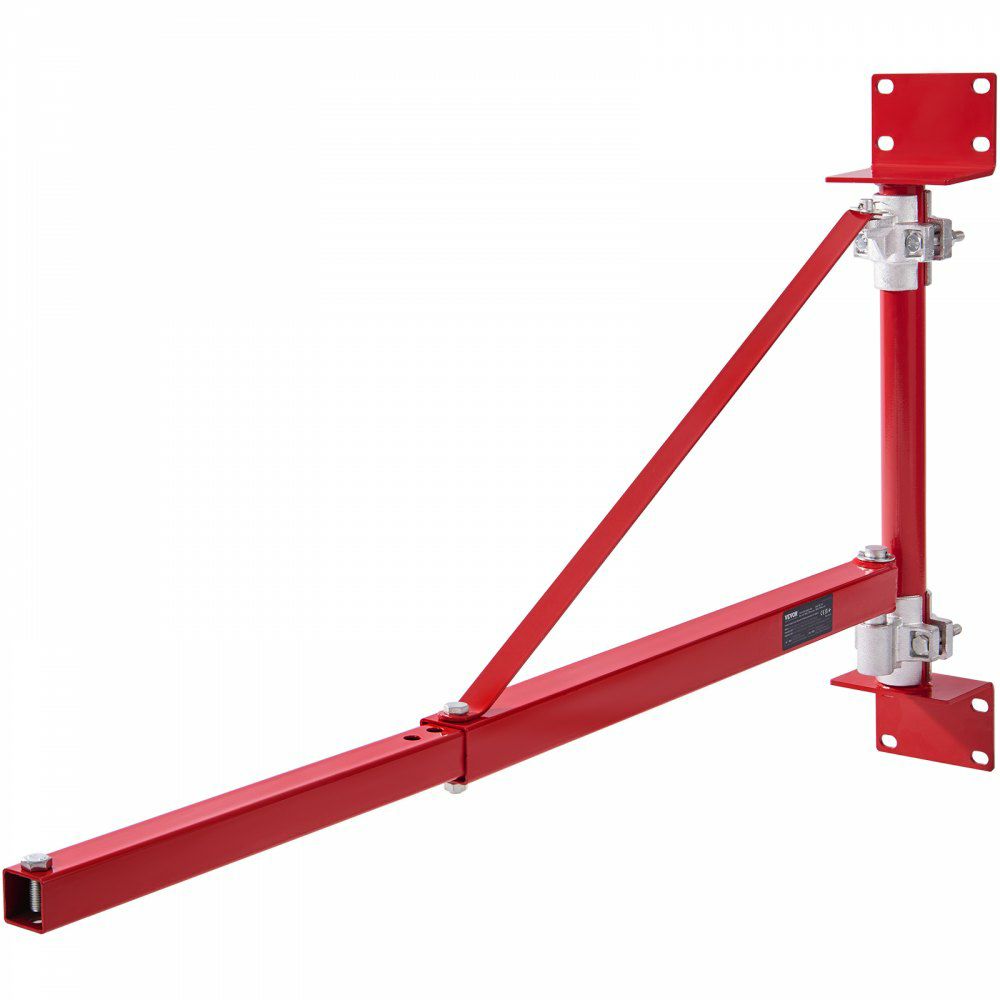 Electric Hoist Support Arm, 1320 lbs Max Load Capacity, Electric Hoist Holder Swing Arm with Pole, Steel Hoist Frame, 180° Swivel Scaffold Hoist Lifting Arm, Winch Hoist Arm for Workshop, Garage  |   Hoists & Winches & Rigging Hoists & Winches & Rigging Hoists & Winches & Rigging