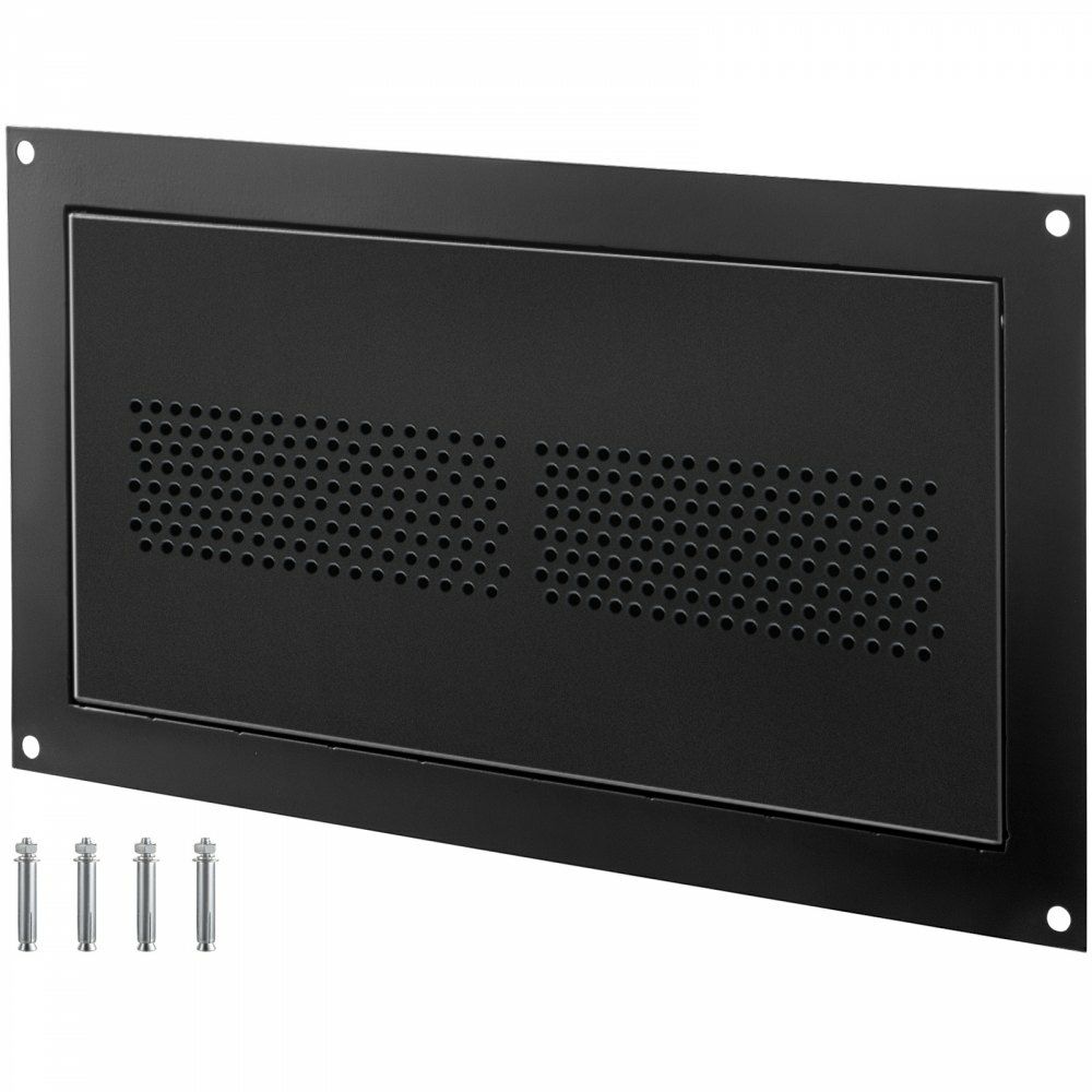 Flood Vent, 8″ Height x 16″ Width Foundation Flood Vent, to Reduce Foundation Damage and Flood Risk, Black, Wall Mounted Flood Vent, for Crawl Spaces,Garages & Full Height Enclosures  |   Building Supplies Building & Construction Building Supplies