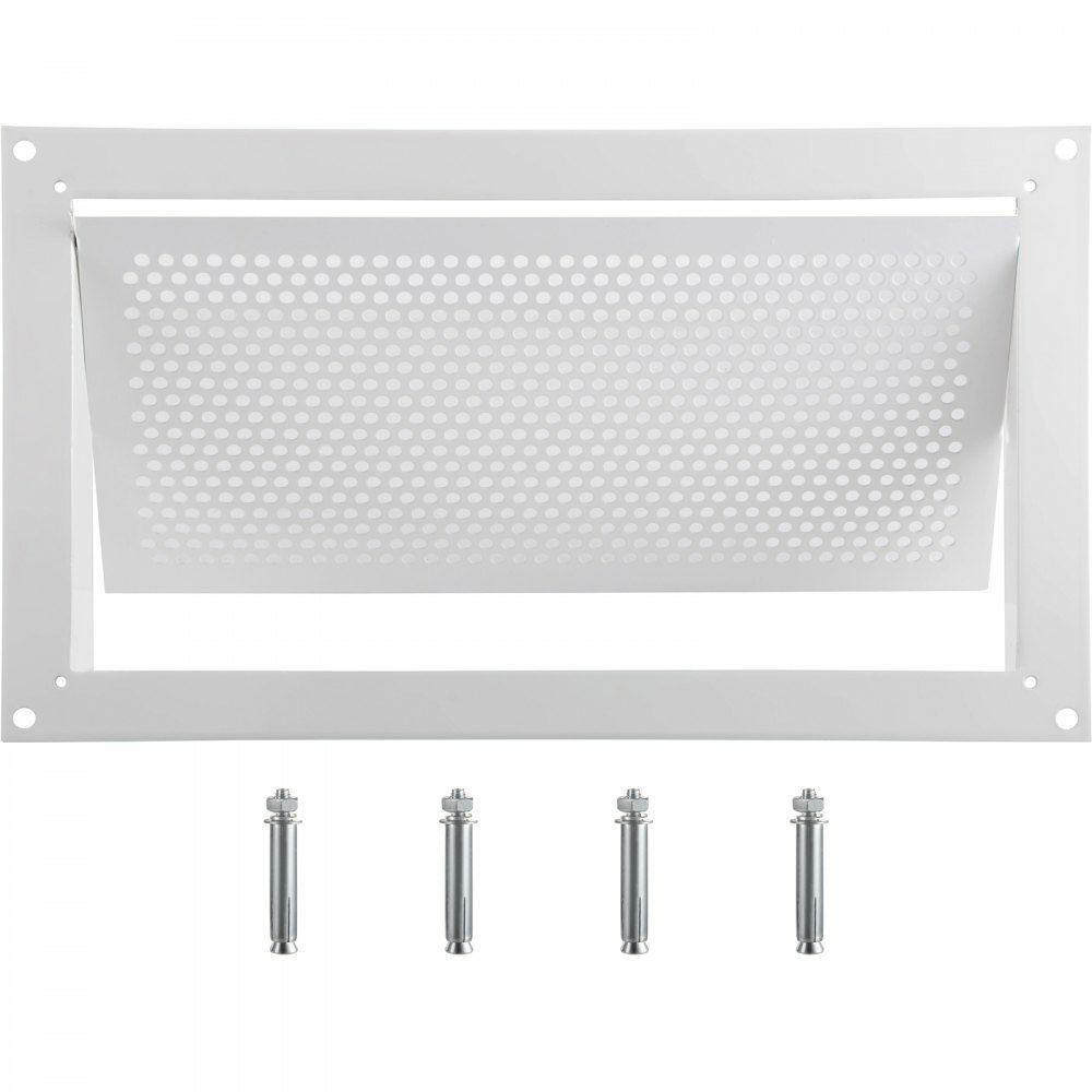 Flood Vent, 8″ Height x 16″ Width x 2″ Depth Foundation Flood Vent,to Reduce Foundation Damage and Flood Risk, White, Wall Mounted, for Crawl Spaces, Garages & Full Height Enclosures  |   Building Supplies Building & Construction Building Supplies