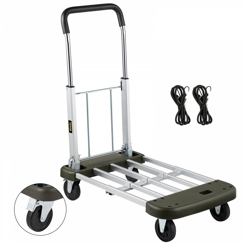 FoldingHand Cart 330 lb Capacity Dolly Truck w/ 4 Wheels Luggage Trolley  |   Carts & Trucks Carts & Trucks Carts & Trucks