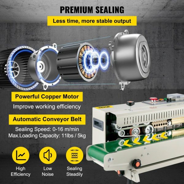 FR-770 Continuous Band Sealer, Automatic Band Sealer with Digital Temperature Control, (Horizontal)  |   Filling & Sealing Machine Filling & Sealing Machine Filling & Sealing Machine