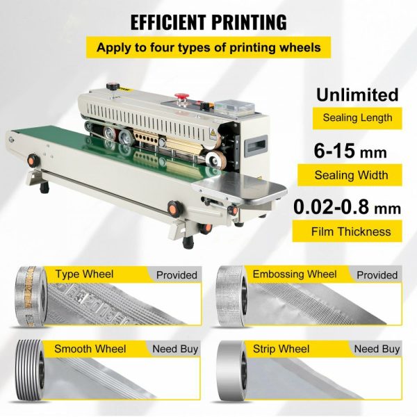 FR-770 Continuous Band Sealer, Automatic Band Sealer with Digital Temperature Control, (Horizontal)  |   Filling & Sealing Machine Filling & Sealing Machine Filling & Sealing Machine