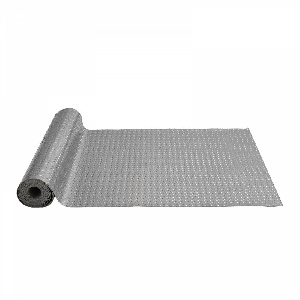 Garage Floor Mat 25.5 x 3.6 Ft Garage Flooring 2.5mm Thickness Silver Garage Mat PVC Garage Floor Mats for Under Cars  |   Building Supplies Building & Construction Building Supplies