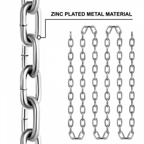 Grade 30 Chain 1/4 Inch by 100Ft Length Grade 30 Proof Coil Chain Zinc Plated Grade 30 Chain for Towing Logging Agriculture and Guard Rails  |   Chain & Wire & Rope Chain & Wire & Rope Chain & Wire & Rope