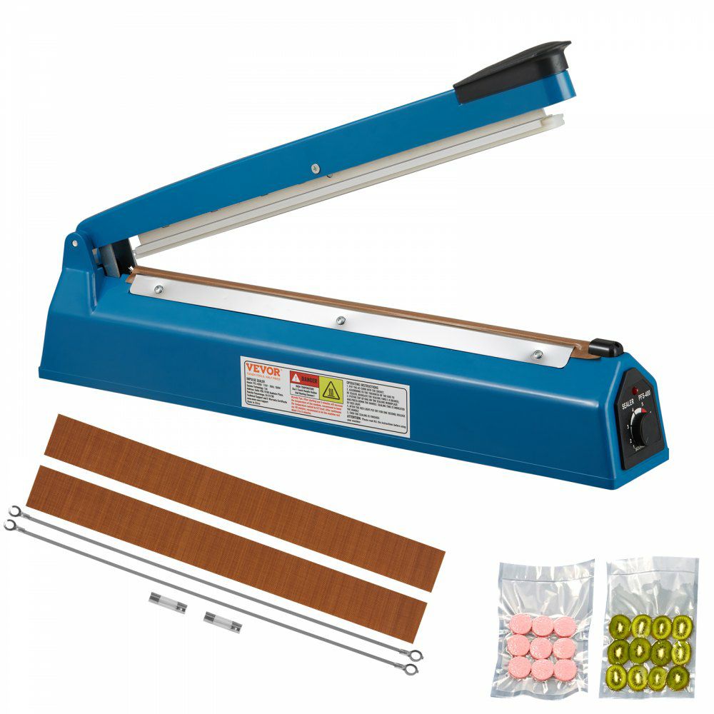 Impulse Sealer 16 inch, Manual Heat Seal Machine with Adjustable Heating Mode, ABS Shrink Wrap Bag Sealers for Plastic Mylar PE PP Bags, Portable Poly Bag Sealing Machine with Extra Replace Kit  |   Filling & Sealing Machine Filling & Sealing Machine Filling & Sealing Machine