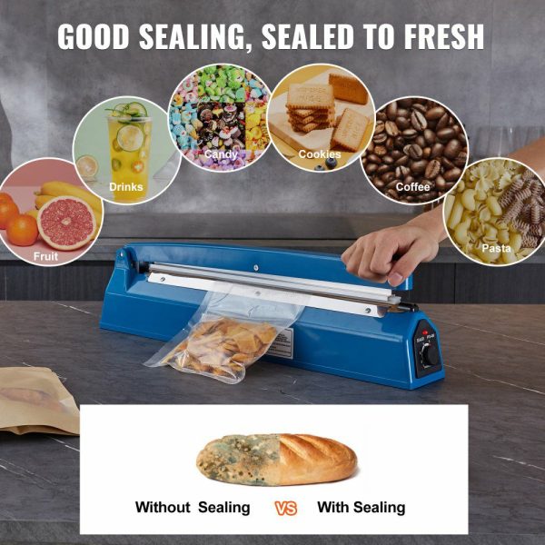 Impulse Sealer 16 inch, Manual Heat Seal Machine with Adjustable Heating Mode, ABS Shrink Wrap Bag Sealers for Plastic Mylar PE PP Bags, Portable Poly Bag Sealing Machine with Extra Replace Kit  |   Filling & Sealing Machine Filling & Sealing Machine Filling & Sealing Machine