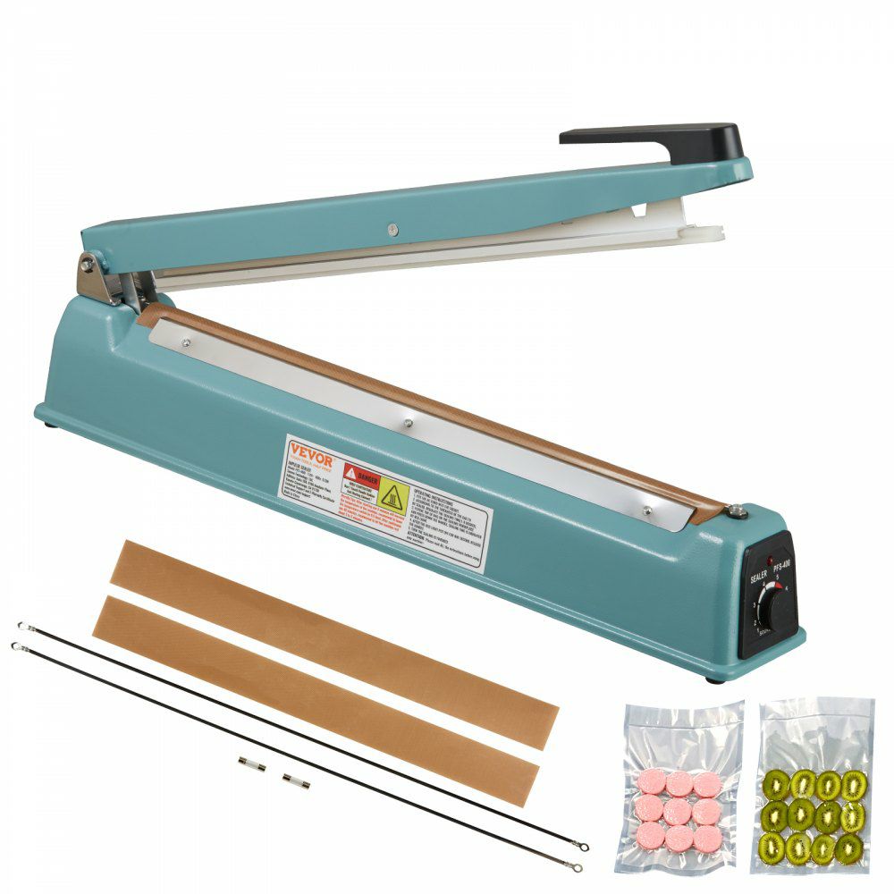 Impulse Sealer 16 inch, Manual Heat Seal Machine with Adjustable Heating Mode, Iron Shrink Wrap Bag Sealers for Plastic Mylar PE PP Bags, Portable Poly Bag Sealing Machine with Extra Replace Kit  |   Filling & Sealing Machine Filling & Sealing Machine Filling & Sealing Machine