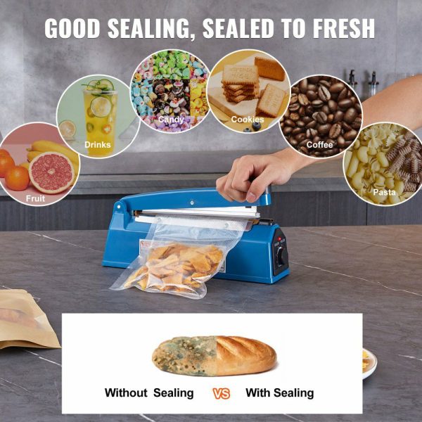 Impulse Sealer 8 inch, Manual Heat Seal Machine with Adjustable Heating Mode, ABS Shrink Wrap Bag Sealers for Plastic Mylar PE PP Bags, Portable Poly Bag Sealing Machine with Extra Replace Kit  |   Filling & Sealing Machine Filling & Sealing Machine Filling & Sealing Machine