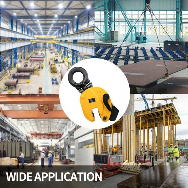 Lifting Clamp 11000Lbs/5T, Working Load Vertical Plate Clamp 0-1.2inch/30mm Jaw Opening, Industrial Steel Plate Clamp Sheet Metal Lifting Clamp Plate Lifting Clamp Handling Lifting Equipment  |   Hoists & Winches & Rigging Hoists & Winches & Rigging Hoists & Winches & Rigging