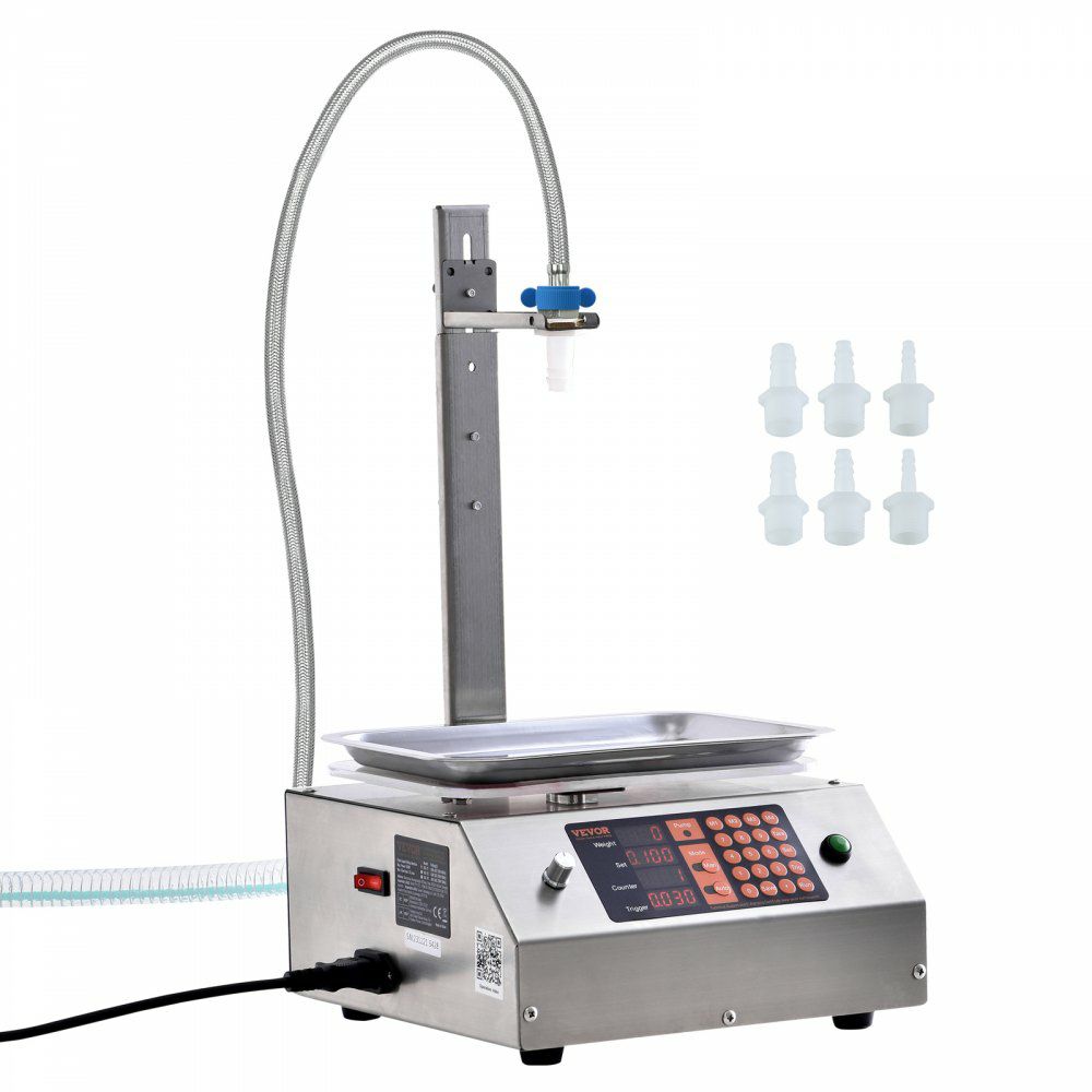 Liquid Filling Machine, 30-15000 g Weighing Capacity, Automatic Bottle Filler Machine Bottling Machine Digital Control for Milk, Water, Oil, Wine, Beverage, Detergent, Shampoo (Single Nozzle)  |   Filling & Sealing Machine Filling & Sealing Machine Filling & Sealing Machine