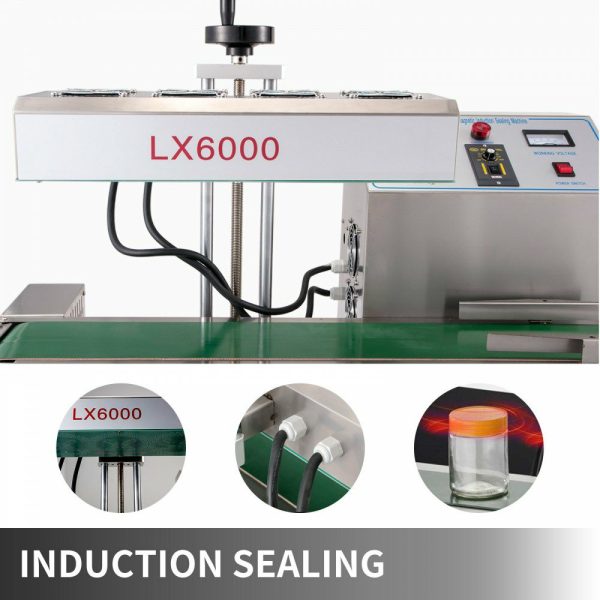 LX-6000 Induction Bottle Sealer Cap Diameter 20-80mm Induction Sealing Machine Continuous Induction Sealer Heat Induction Sealing Machine for Height 80-300mm Bottles  |   Filling & Sealing Machine Filling & Sealing Machine Filling & Sealing Machine