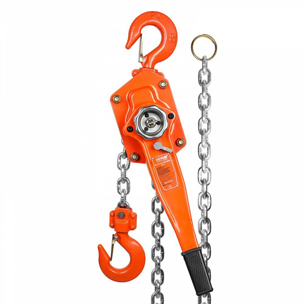 Manual Lever Chain Hoist, 3 Ton 6600 lbs Capacity 10 FT Come Along, G80 Galvanized Carbon Steel with Weston Double-Pawl Brake, Auto Chain Leading & 360° Rotation Hook, for Garage Factory Dock  |   Hoists & Winches & Rigging Hoists & Winches & Rigging Hoists & Winches & Rigging