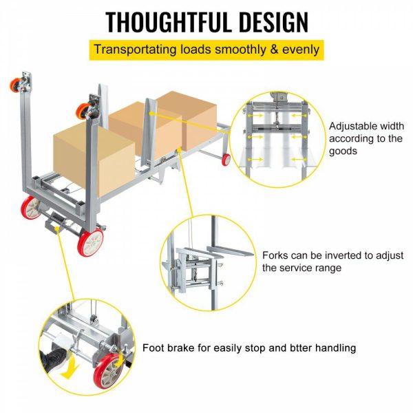 Manual Winch Stacker Material Lift 63″ Max Height 551 lbs Capacity Lift  |   Hoists & Winches & Rigging Hoists & Winches & Rigging Hoists & Winches & Rigging