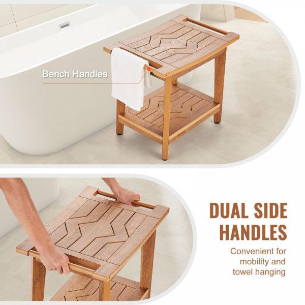 Poly Lumber Shower Bench 21 x 14 x 18.5 in Shower Stool Chair for Bathroom  |   Building Supplies Building & Construction Building Supplies