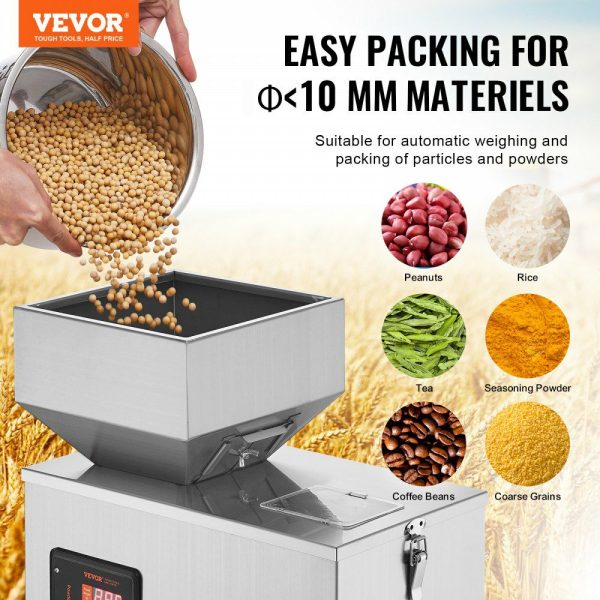 Powder Filling Machine, 0.002-0.22lbs/1-100g, Automatic Intelligent Particle Weighing Filling Machine, Bottle Bag Powder Filler Particle Dispenser for Tea Seeds Grains Powder Flour Beans Glitter  |   Filling & Sealing Machine Filling & Sealing Machine Filling & Sealing Machine