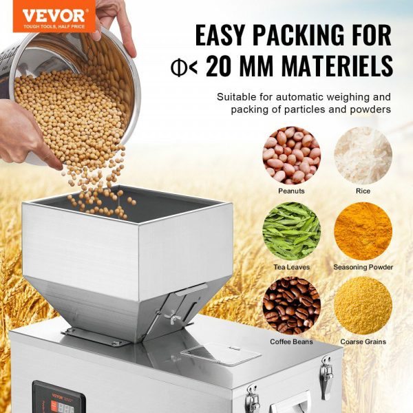 Powder Filling Machine, 0.022-1.1lbs/10-500g, Automatic Intelligent Particle Weighing Filling Machine, Bottle Bag Powder Filler Particle Dispenser for Tea Seeds Grains Powder Flour Beans Glitter  |   Filling & Sealing Machine Filling & Sealing Machine Filling & Sealing Machine