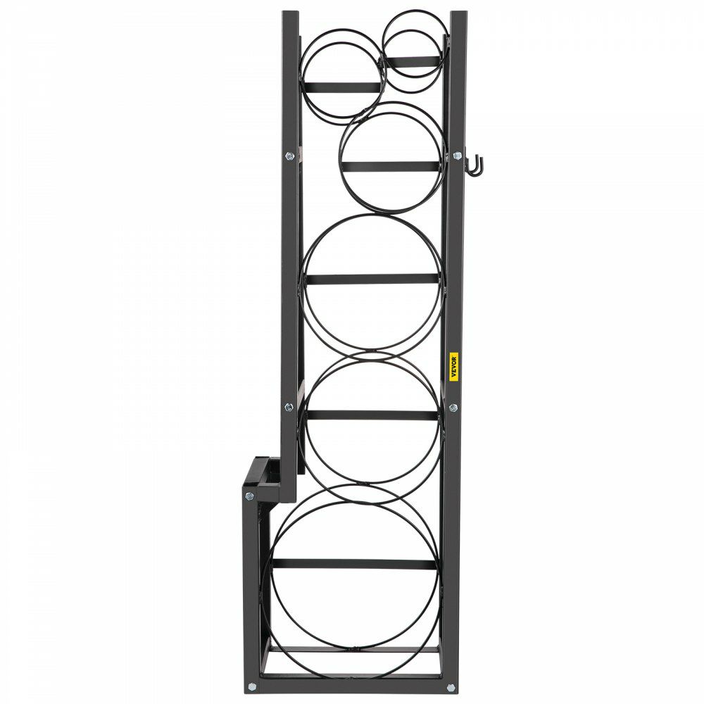 Refrigerant Tank Rack with 1-50lb 2-30lb and 3 Small Bottles Cylinder Tank Rack 1220mm Refrigerant Cylinder Rack Gas Cylinder Racks and Holders for Gas Oxygen Nitrogen Storage  |   Shelving & Storage Material Handling Shelving & Storage