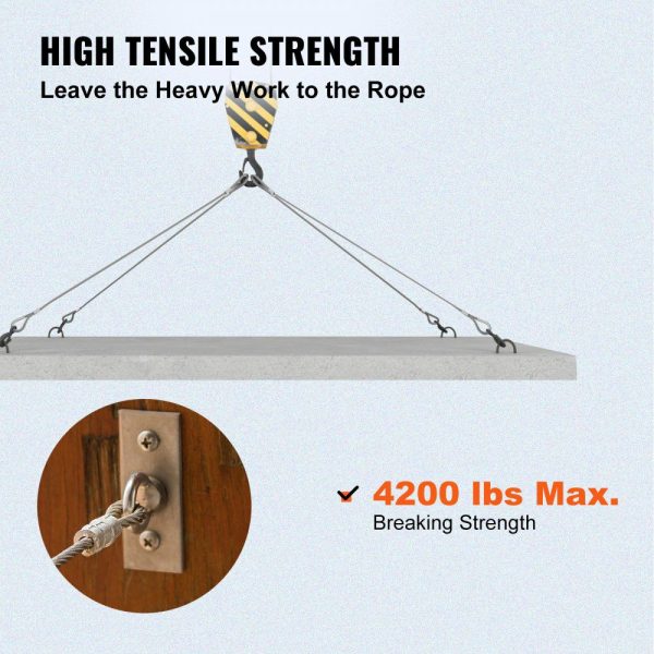 Stainless Steel Cable 3/16″x 1000ft, T316 Marine Grade Deck Cable Railing, 1×19 Strands Construction Braided Aircraft Cable for Deck Rail String Lights Hanging Porch Fence DIY Baluster  |   Chain & Wire & Rope Chain & Wire & Rope Chain & Wire & Rope