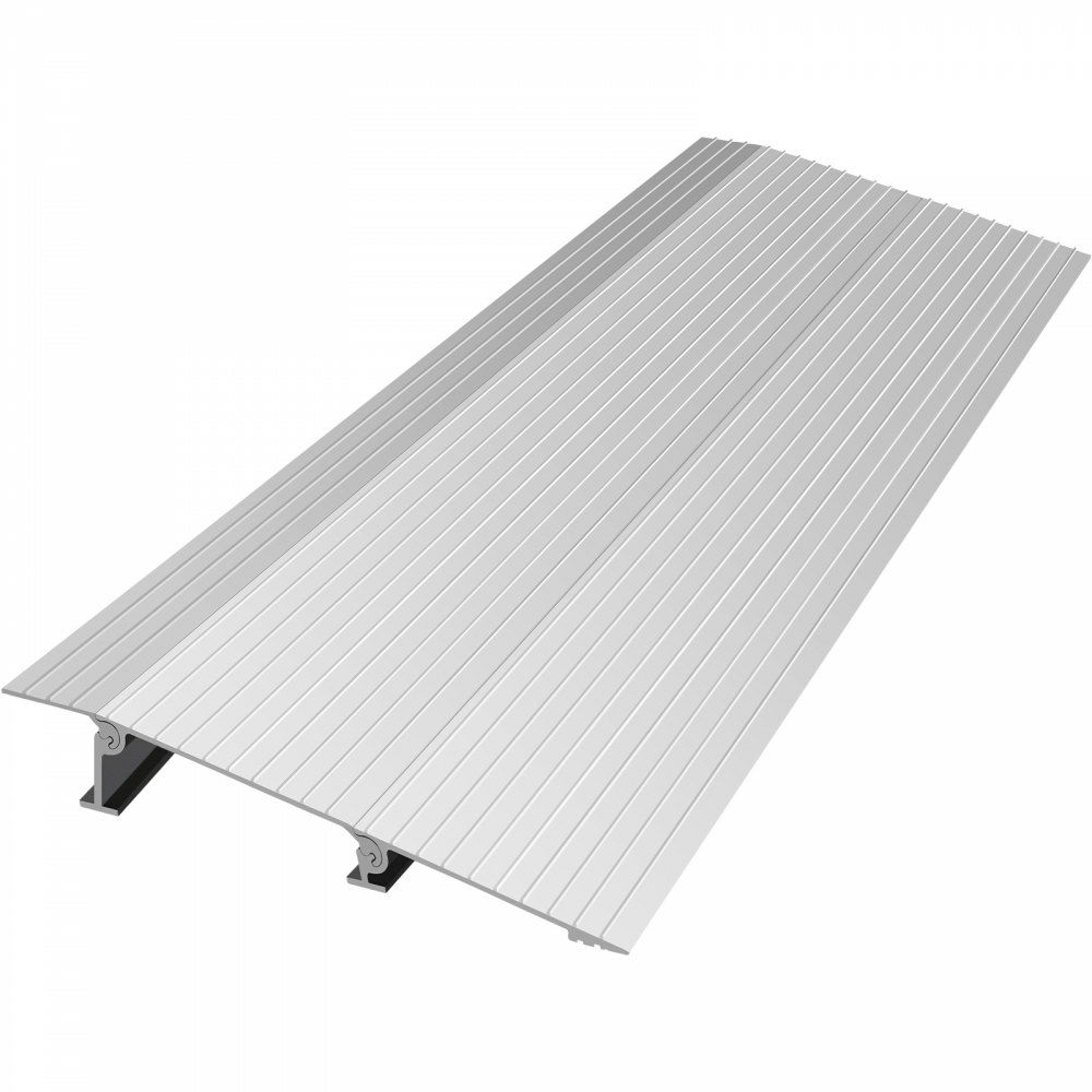 Transitions Modular Entry Ramp, 2″ Rise Door Threshold Ramp, Aluminum Threshold Ramp for Doorways Rated 800lbs Load Capacity, Adjustable Threshold Ramp for Wheelchair, Scooter, and Power Chair  |   Ramps & Ladders Material Handling Ramps & Ladders