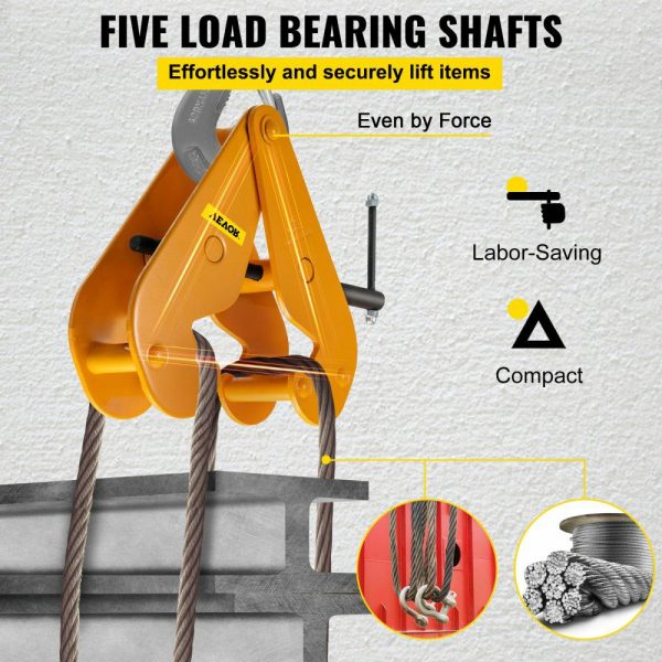 Beam Clamp 4400lbs/2ton Capacity, I Beam Lifting Clamp 3inch-9inch, Opening Range Beam Clamps for Rigging, Heavy Duty Steel Beam Clamp Tool, Beam Hangers for Lifting Rigging, in Yellow Yellow |   Hoists & Winches & Rigging Hoists & Winches & Rigging Hoists & Winches & Rigging