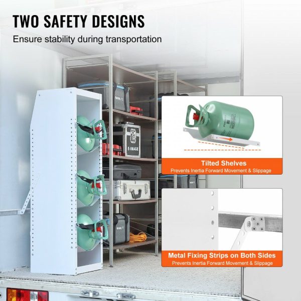 Refrigerant Tank Rack, with 3 x 30-50lb Bottle Tanks, Cylinder Tank Rack 14.56×12.99×1.96 in, Refrigerant Cylinder Rack Gas Cylinder Racks and Holders for Freon, Gases, Oxygen, Nitrogen  |   Shelving & Storage Material Handling Shelving & Storage