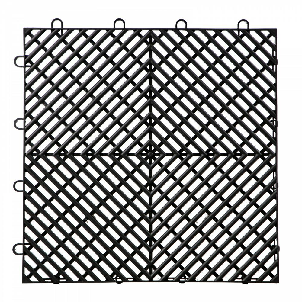 Tiles Interlocking 55 PCS Black, Drainage Tiles 12x12x0.5 Inches, Deck Tiles Outdoor Floor Tiles, Outdoor Interlocking Tiles, Deck Flooring for Pool Shower Bathroom Deck Patio Garage Black |   Interlocking Rubber Tiles Building & Construction Black